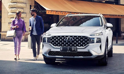 Hyundai Santa Fe 2021 cập bến Indonesia, chờ ngày về Việt Nam