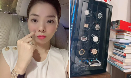 Cuối tuần, Lệ Quyên ngồi nhà ngắm BST đồng hồ sương sương vài chục tỷ đúng chuẩn “đại gia Vbiz”