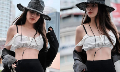 Hà Hồ gây sốt với khoảnh khắc diện đồ siêu ngắn khoe eo thon phẳng lì