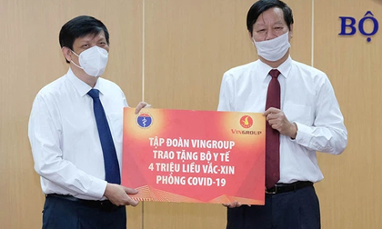 Vingroup tài trợ 4 triệu liều vaccine phòng Covid-19, loạt ngân hàng lớn ủng hộ 160 tỷ đồng