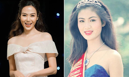 Nhan sắc đỉnh cao, khiến nhiều người thích thú của Hoa hậu Thu Thủy thời trẻ