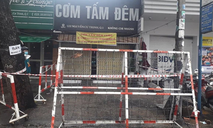 TP.HCM: Phong toả quán cơm tấm và khu Mả Lạng ở quận 1 vì 4 người trong gia đình mắc Covid-19