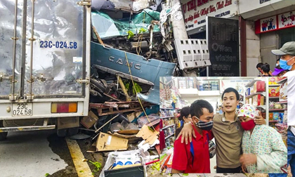 2 vợ chồng đi xe máy trần tình lý do đột ngột sang đường buộc tài xế xe container phải đánh lái