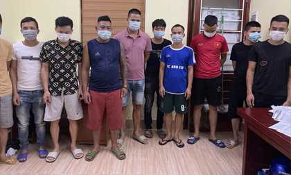 Bắc Giang: 10 thanh niên tụ tập đánh bạc bị đề nghị xử phạt 150 triệu đồng