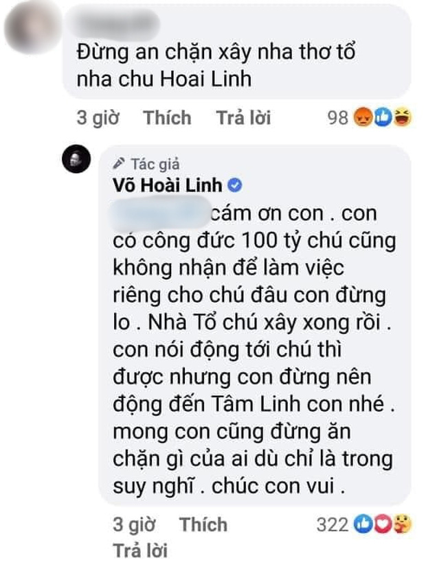 NS Hoài Linh nói gì khi bị khán giả nhắc nhẹ đừng ăn chặn Nhà thờ Tổ? - Ảnh 1.