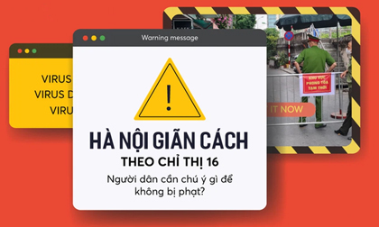 Hà Nội công bố chi tiết mức xử phạt 16 hành vi vi phạm phòng, chống dịch Covid-19