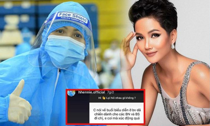 H'Hen Niê xúc động nói về màn biểu diễn gây sốt ở bệnh viện dã chiến