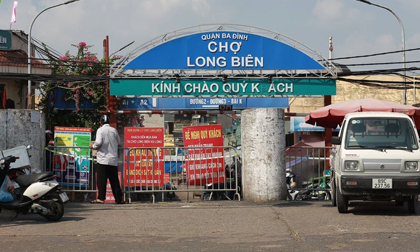 Hà Nội: Phong tỏa chợ Long Biên do phát hiện ca dương tính SARS-CoV-2