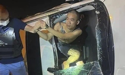 Thanh niên xăm trổ lái ô tô gây tai nạn rồi bỏ chạy dương tính ma tuý