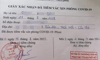 Giám đốc Trung tâm y tế duyệt tiêm vắc xin Covid-19 cho trẻ em dưới 18 tuổi bị kỷ luật