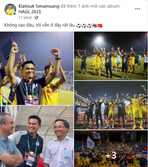 HLV Kiatisuk đáp lời bầu Đức, nói điều xúc động khi HAGL không thể vô địch V.League 2021 - Ảnh 1.