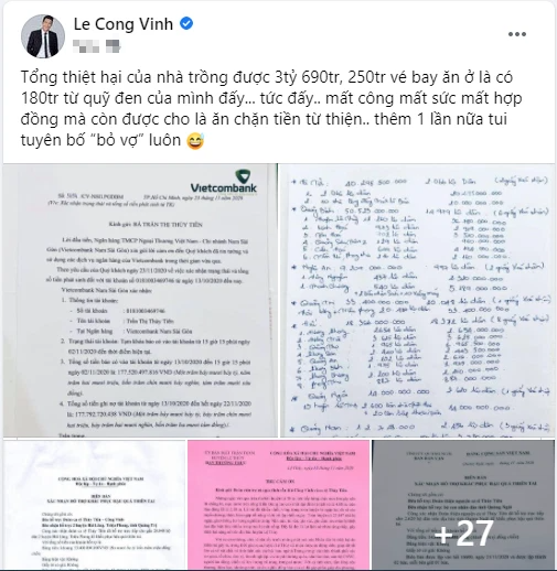 Phát ngôn sốc của Công Vinh về việc làm từ thiện, tuyên bố bỏ vợ nếu ăn chặn tiền từ thiện - Ảnh 3. Phát ngôn sốc của Công Vinh về việc làm từ thiện, tuyên bố bỏ vợ nếu ăn chặn tiền từ thiện - Ảnh 3.