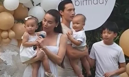 Lisa và Leon nhà Hà Hồ 'quẩy' tưng bừng trong tiệc sinh nhật tròn 1 tuổi