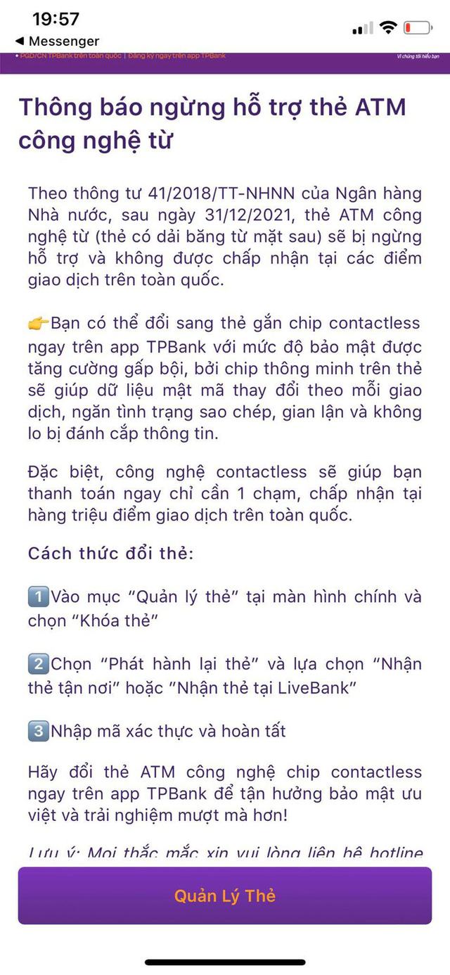 Sau 31/12/2021, thẻ từ ATM sẽ không sử dụng được tại tất cả các điểm giao dịch trên cả nước, người dùng nên chú ý! - Ảnh 2. Sau 31/12/2021, thẻ từ ATM sẽ không sử dụng được tại tất cả các điểm giao dịch trên cả nước, người dùng nên chú ý! - Ảnh 2.