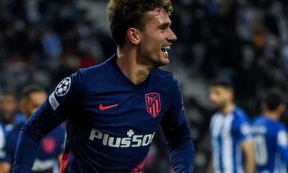 Griezmann hoá người hùng, Atletico giành vé đi tiếp trong trận cầu ngập thẻ đỏ