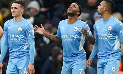Thẻ đỏ và penalty giúp Man City 'giữ chặt' ngôi đầu bảng sau chiến thắng nhọc nhằn