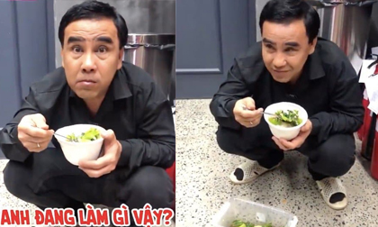 Khoảnh khắc MC Quyền Linh ngồi một góc ăn vội bữa cơm giản dị toàn rau khiến fan xót xa