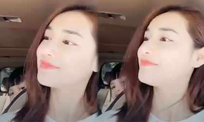 Nhã Phương khoe một góc gương mặt của con gái, vẻ dạn dĩ trước máy quay của ái nữ gây chú ý