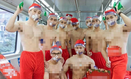 Nhóm thanh niên cởi trần trên tàu điện Cát Linh - Hà Đông bị xử phạt số tiền 'khủng'