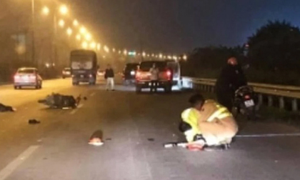 Thanh niên lái xe máy tông xe đặc chủng, Đội trưởng CSGT hy sinh