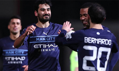 'Dạo chơi' trước đội nhược tiểu, Man City nối dài chuỗi trận ấn tượng bằng chiến thắng nhẹ nhàng