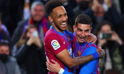 Aubameyang lập công giúp Barca hủy diệt Bilbao