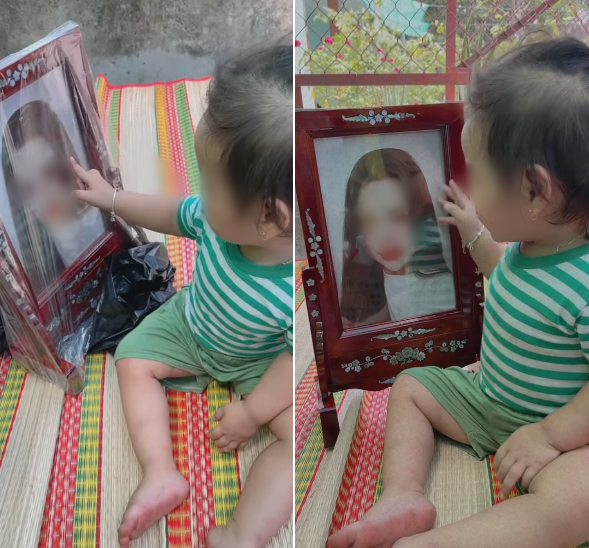Vụ cô gái tử vong sau phẫu thuật nâng mũi: Con nhỏ 1 tuổi ngơ ngẩn ôm di ảnh mẹ gây xót xa - Ảnh 2. Vụ cô gái tử vong sau phẫu thuật nâng mũi: Con nhỏ 1 tuổi ngơ ngẩn ôm di ảnh mẹ gây xót xa - Ảnh 2.
