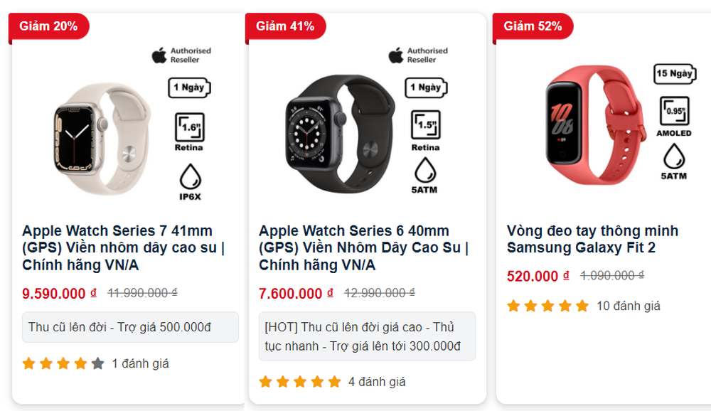 Đồng hồ thông minh Apple Watch giảm giá sốc chưa từng có, vòng đeo tay về còn 500.000 đồng - Ảnh 1.