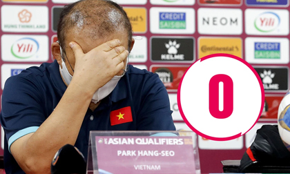 Ám ảnh bởi con số 0, HLV Park Hang-seo thêm một lần 'đặt tay lên vai' Quang Hải?
