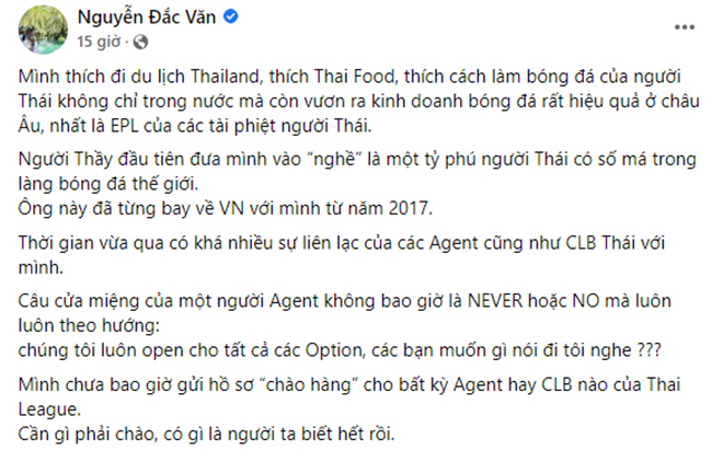 Người đại diện Quang Hải hé lộ điều bất ngờ về thông tin bị 2 CLB Thái Lan từ chối - Ảnh 2.