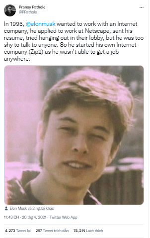 Giàu nhất thế giới, nhưng Elon Musk từng nghèo đến mức không mua nổi máy tính, bị công ty lớn từ chối nhận - Ảnh 1. Giàu nhất thế giới, nhưng Elon Musk từng nghèo đến mức không mua nổi máy tính, bị công ty lớn từ chối nhận