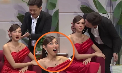 Thùy Tiên lên tiếng về hành động thân mật của Trường Giang dành cho mình trong gameshow