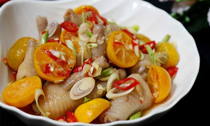 Cách làm chân gà sả quất thơm ngon chuẩn vị