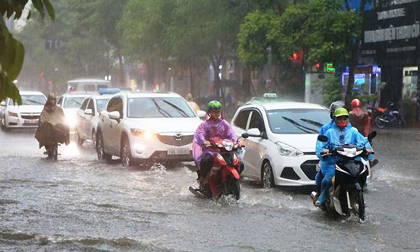 Cao điểm mưa ở miền Bắc vào ngày 3-4/7