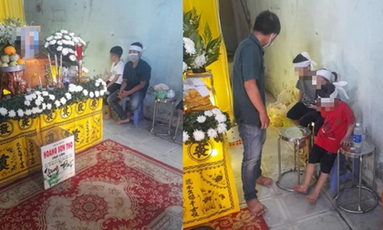 Căn nhà bị cháy khiến 2 anh em ruột tử vong: Người cha thất thần thở dài nhìn đàn con