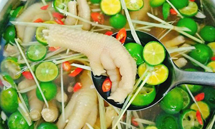 Bí quyết làm chân gà ngâm sả tắc không đắng, giòn ngon