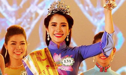Nam Em gây bất ngờ khi quyết định đấu giá vương miện Hoa khôi để làm từ thiện