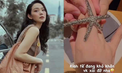 Minh Hằng khoe được chồng đại gia trao nhẫn như cầu hôn lần 2