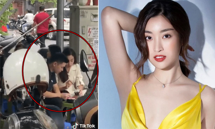 Hoa hậu Đỗ Mỹ Linh bị bắt gặp hẹn hò trên phố cùng bạn trai thiếu gia