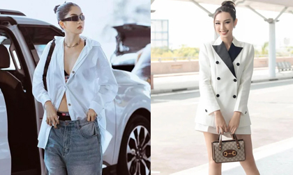 Style sân bay của dàn sao Việt: Ngọc Trinh như đi catwalk, Thùy Tiên không thể thiếu túi hiệu