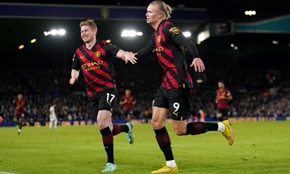 Haaland lập cú đúp, Man City đòi lại vị trí thứ 2 Ngoại hạng Anh
