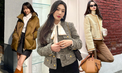 Học sao Hàn lên đồ với màu trung tính tăng vẻ ngoài thanh lịch, trang nhã và hợp với tiết trời đầu năm