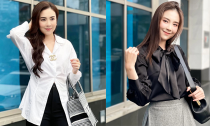 Hoa khôi đẹp nhất VTV lăng xê nhiệt tình 4 kiểu áo sơ mi siêu cấp nữ tính, thanh lịch