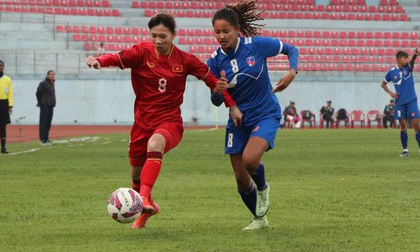 Thắng hai bàn cách biệt trước tuyển nữ Nepal, tuyển nữ Việt Nam giành quyền vào vòng loại 2 Olympic Paris 2024