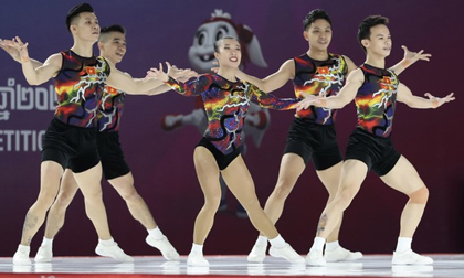 Aerobic Việt Nam chiến thắng tuyệt đối tại SEA Games 32