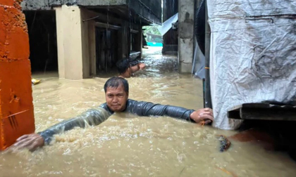 Bão Doksuri càn quét Trung Quốc và Philippines: Chôn vùi nhà cửa, nước lũ ngập đến cổ