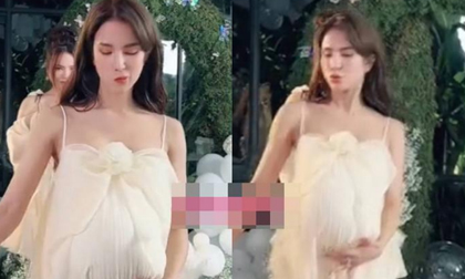 Diệp Lâm Anh gây xôn xao khi xuất hiện với bụng bầu to vượt mặt sau khi chia tay chồng