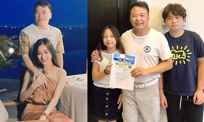 Shark Bình khoe ảnh đón tuổi mới bên Phương Oanh và gia đình, tiết lộ lời chúc đặc biệt của con gái