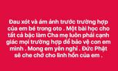 nghe-si-viet-bang-hoang-xot-thuong-be-trai-lop-1-tu-vong-khi-bi-bo-quen-tren-xe-338013.html