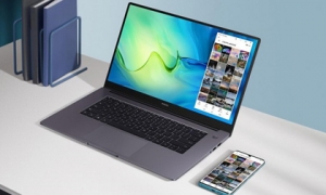 HUAWEI ra mắt laptop Matebook D 15 với màn hình tràn viền và kết nối thông minh